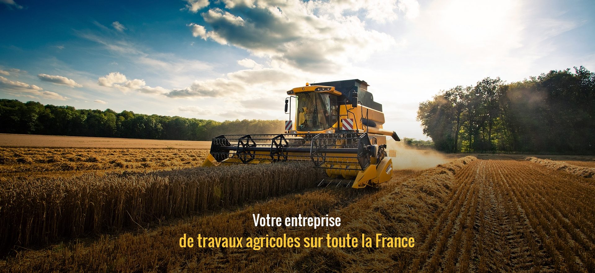 Entreprise travaux agricoles récoltes Charente